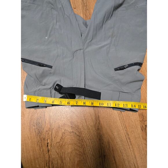 Outdoor Ski Pants Gray Waterproof Zippered Pockets Adjustable Mens 34x32 - Picture 15 of 16
